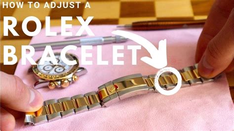 adjust rolex band|rolex watch band adjustment instructions.